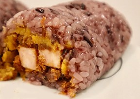 今日份早餐，超級(jí)簡(jiǎn)單咸蛋黃肉松粢飯團(tuán)