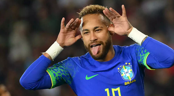 Tiền đạo Neymar trong màu áo Brazil